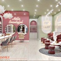 Thiết kế tiệm nail Starlight Nails Hiện Đại tại Vinhome Ocean Park 